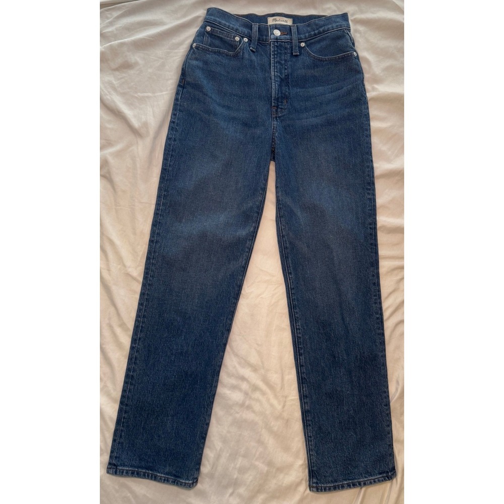Madewell The Perfect‎ Vintage Straight Jean Womens 26 Blue High Rise Denim